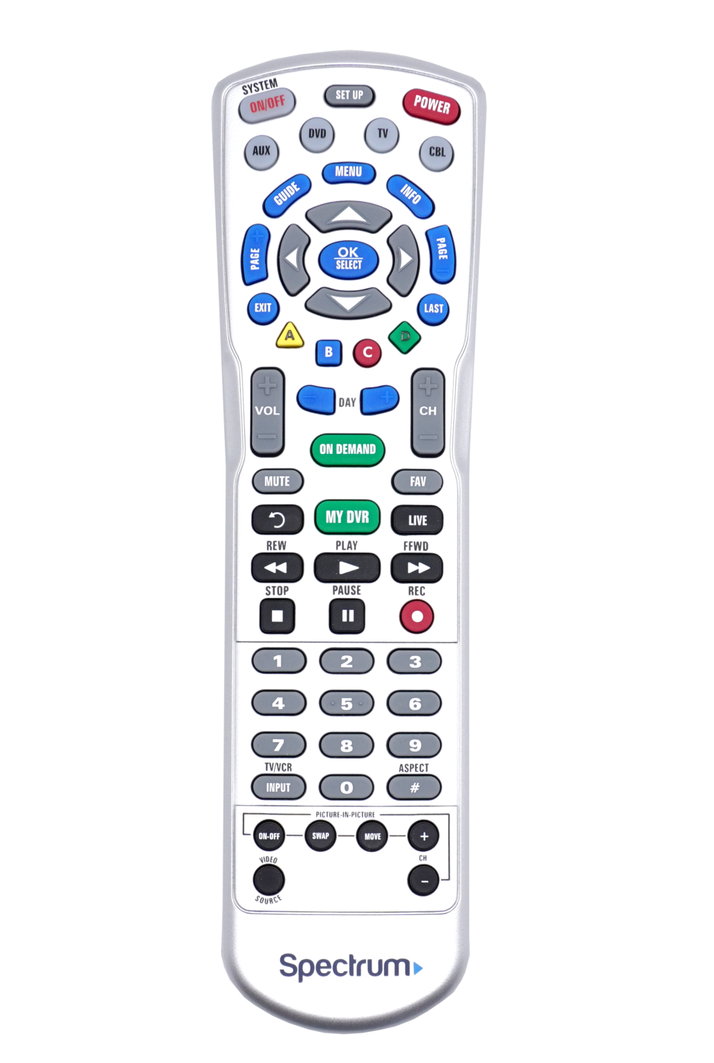 spectrum tv remote codes